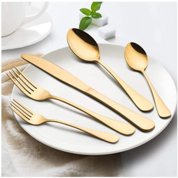 Modern Functional 20 Pc. Silverware Set - Picture 2 of 7